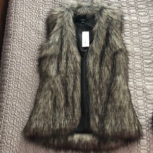 Women’s Faux Far Vest- Size Small